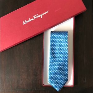 Salvatore Ferragamo tie. Brand new. Un-used in box